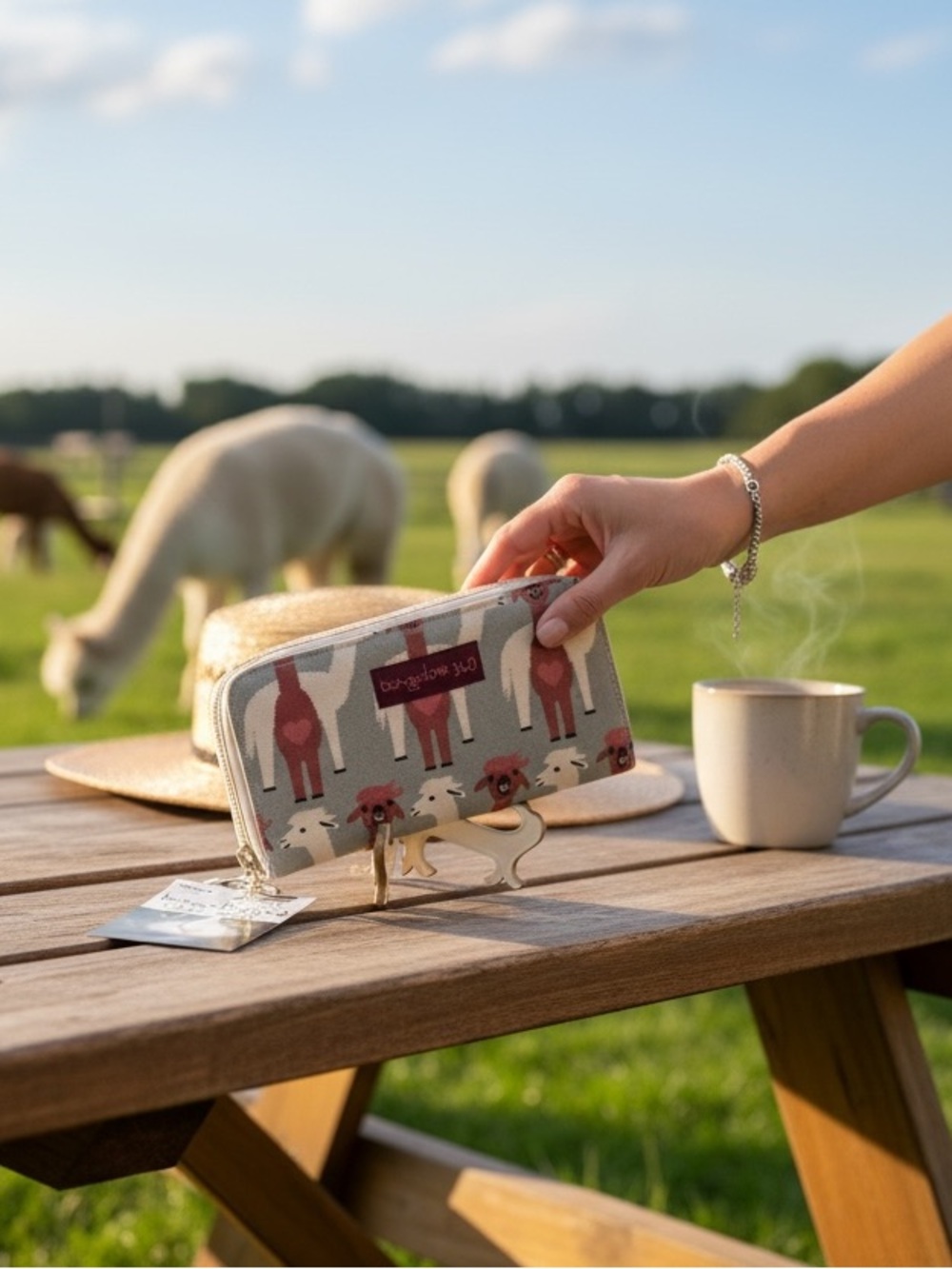 bungalow 360 Alpaca Zip Around Wallet